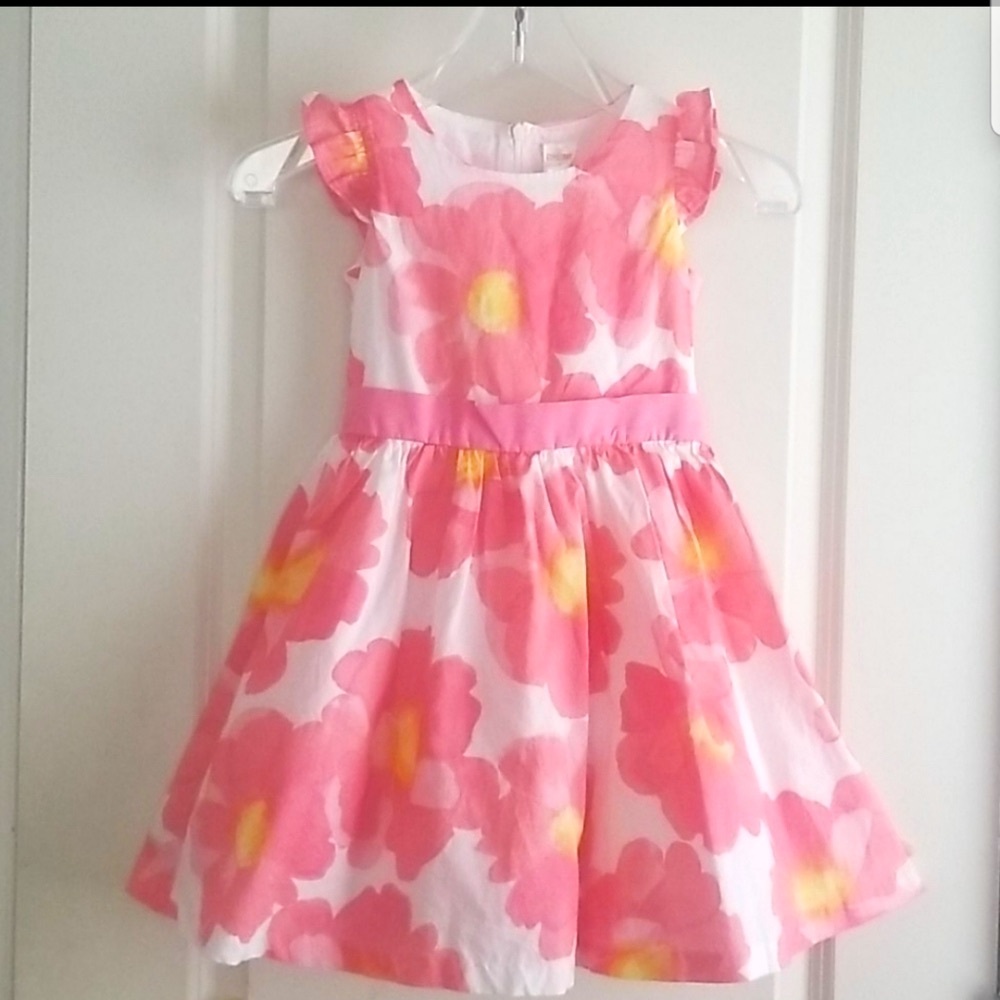 Gymboree Girls Dress Watercolor Poppies
